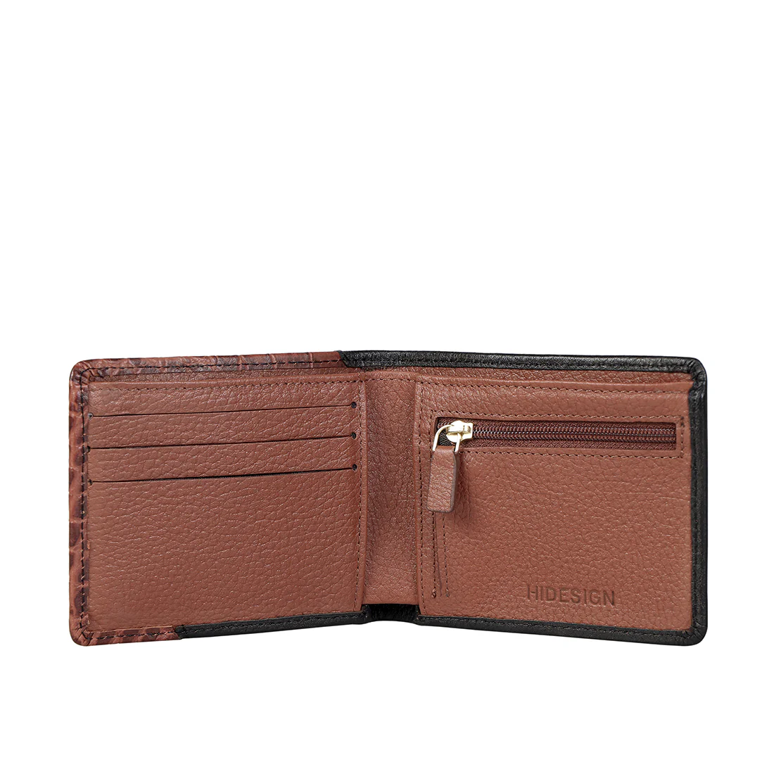 Ee 353-039 Black Leather Bi-Fold Wallet - Image 2