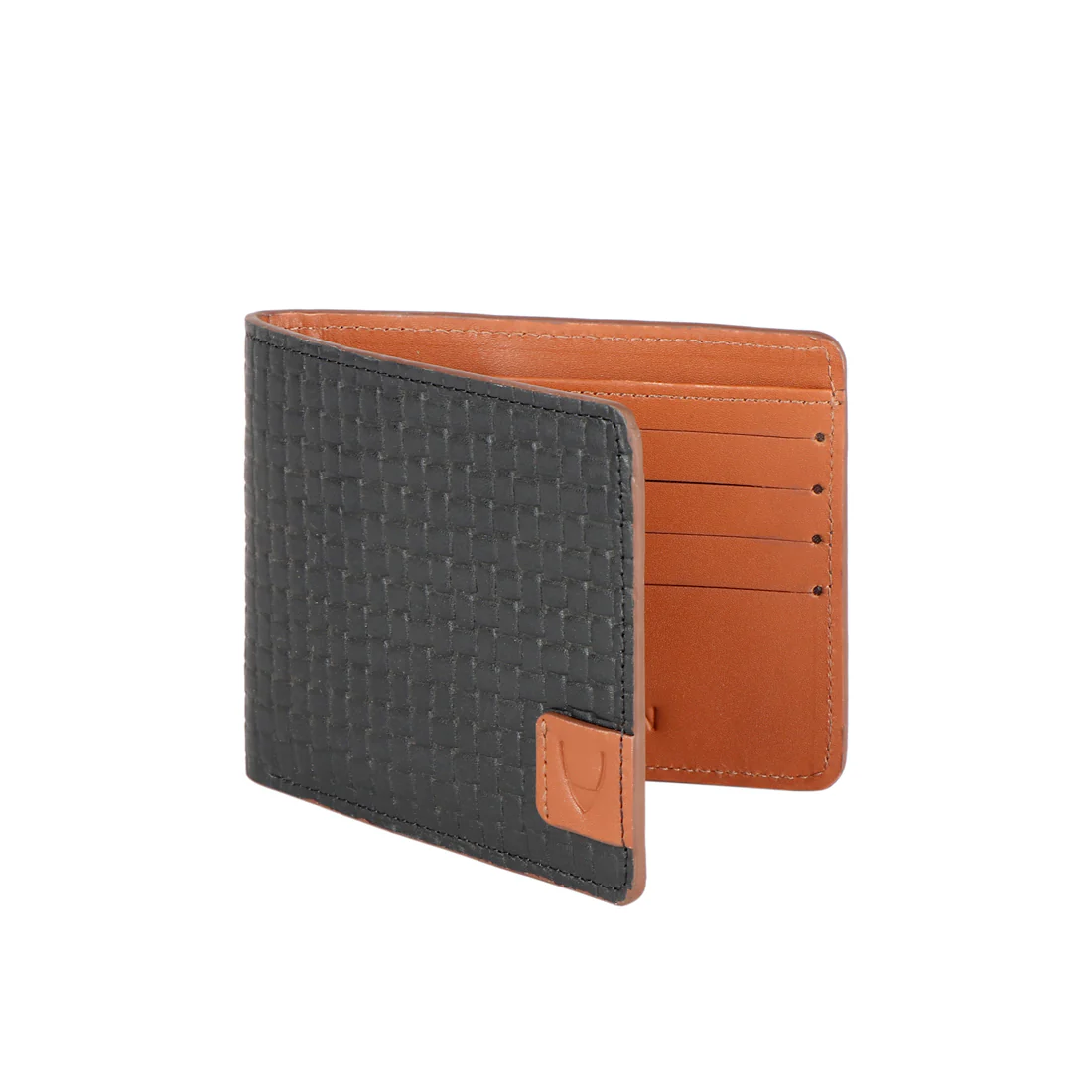 Ee -355-017 Black Leather Bi-Fold Wallet - Image 2