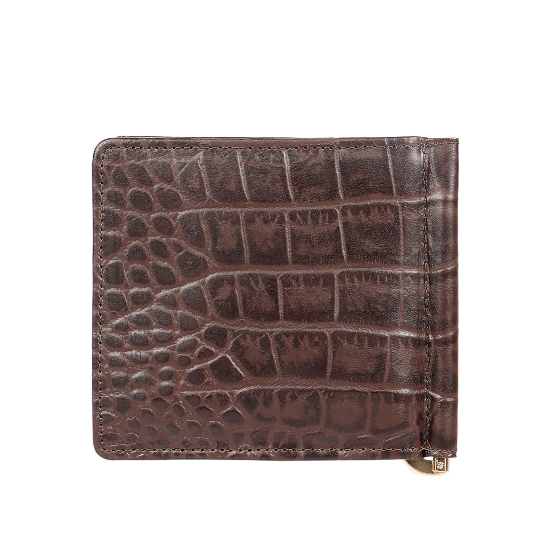 Ee 386-Mc  Brown Leather Money Clip - Image 6