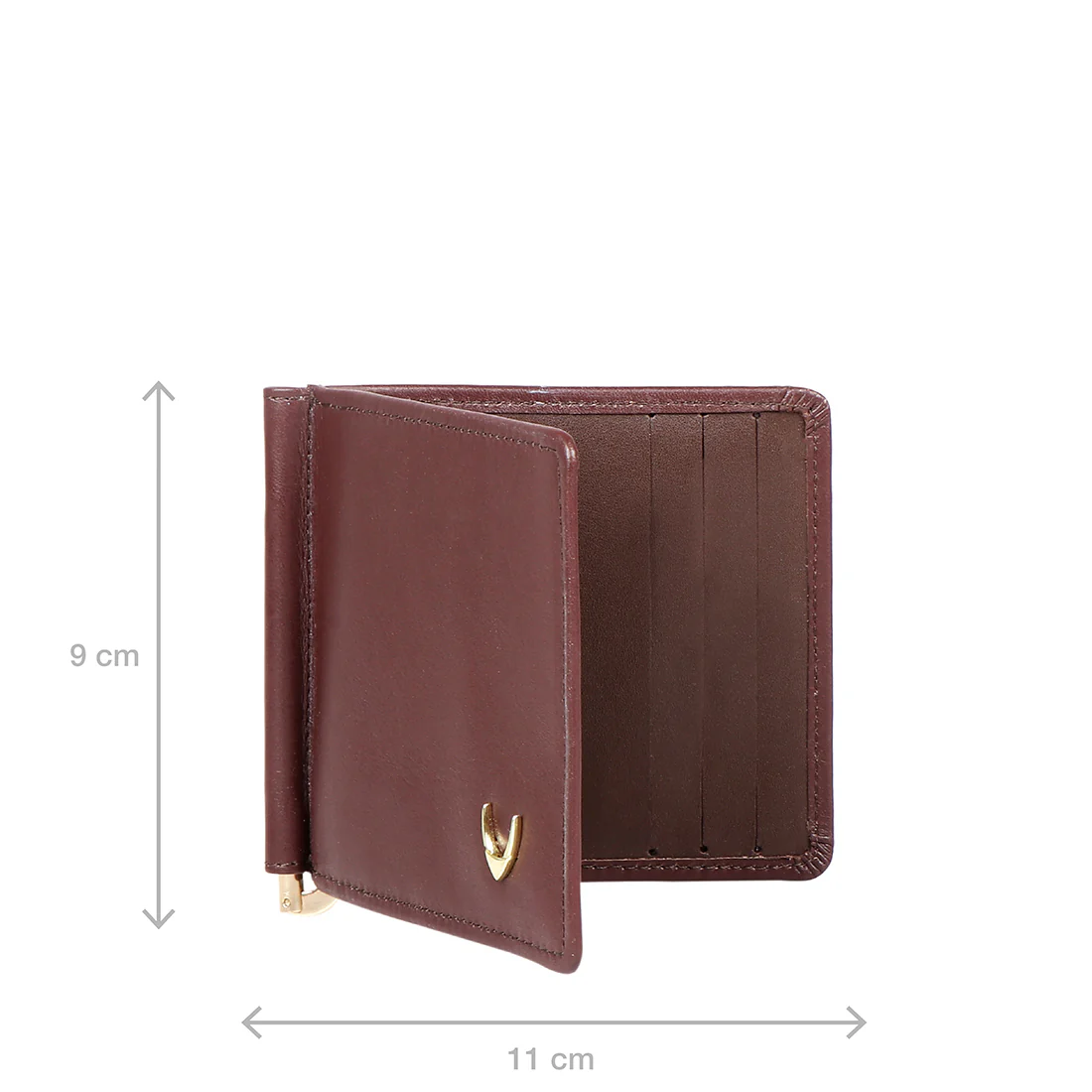 Ee 386-Mc Brown Leather Money Clip - Image 2