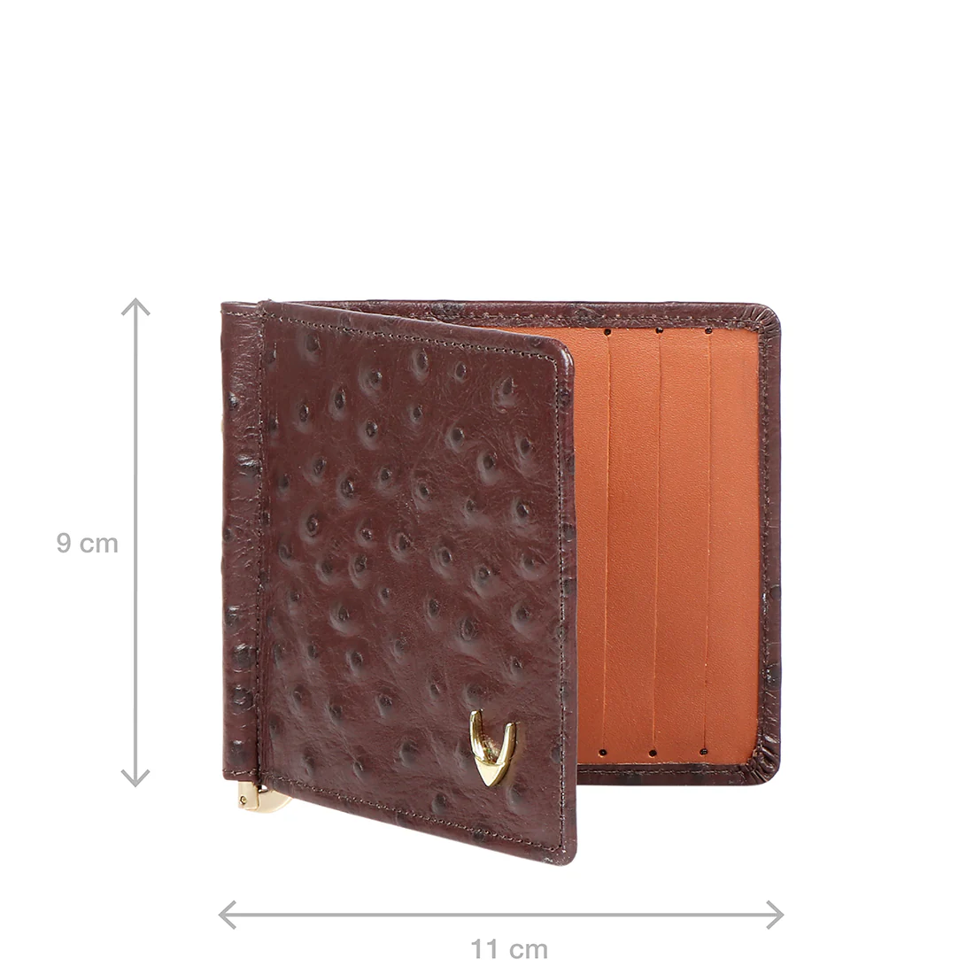 Ee 386-Mc  Brown Leather Money Clip - Image 4