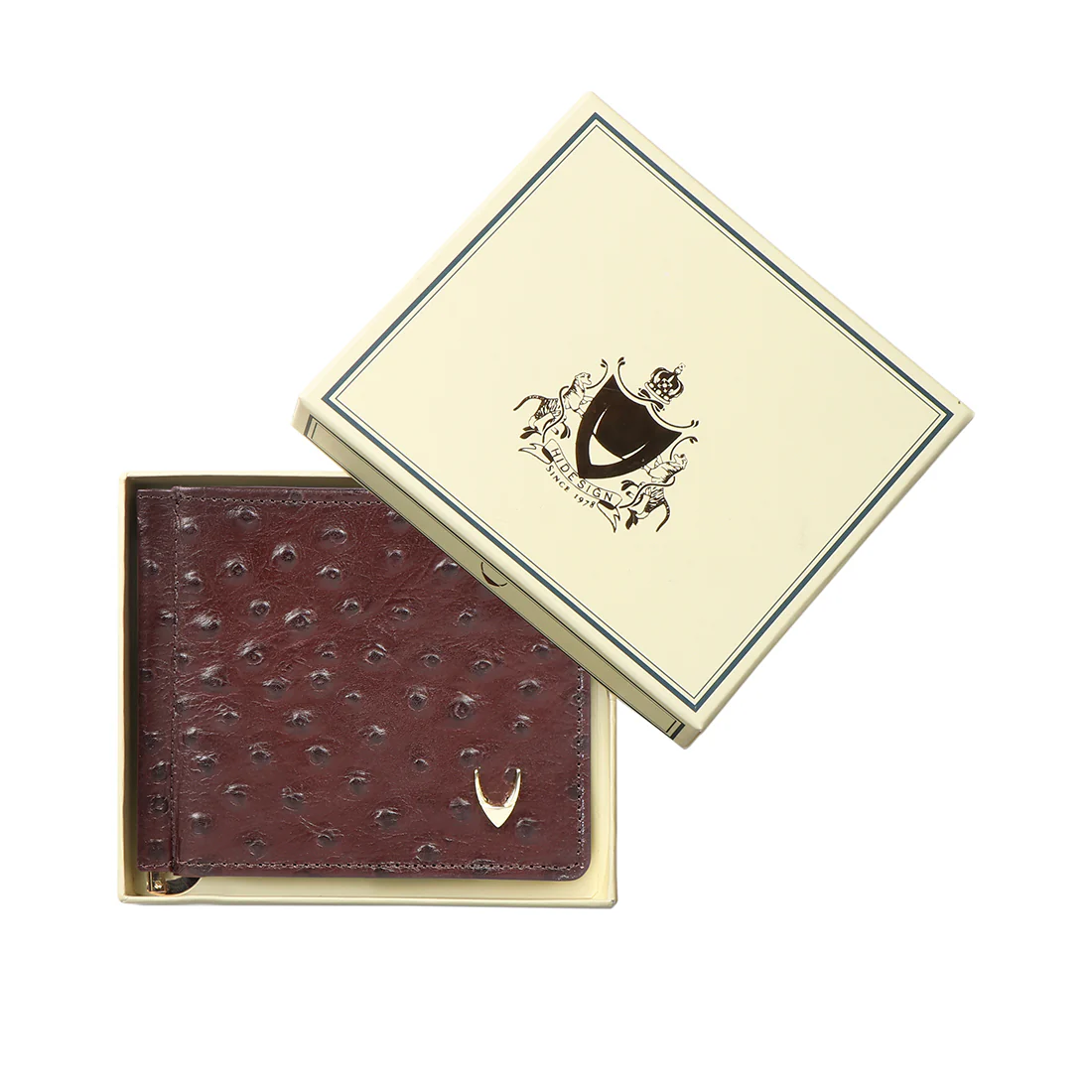 Ee 386-Mc  Brown Leather Money Clip - Image 7
