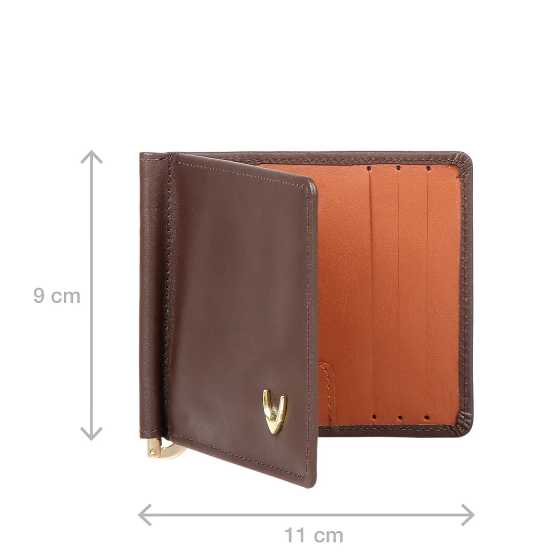 Ee 386-Mc  Brown Leather Money Clip - Image 6