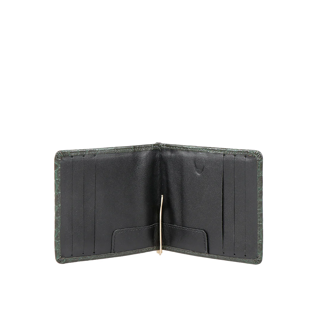 Ee 386-Mc  Green Leather Money Clip - Image 3