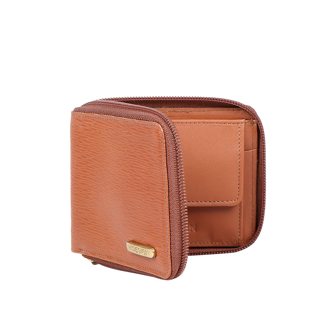 Ee 387-030 Tan Leather Zip Around Wallet - Image 2