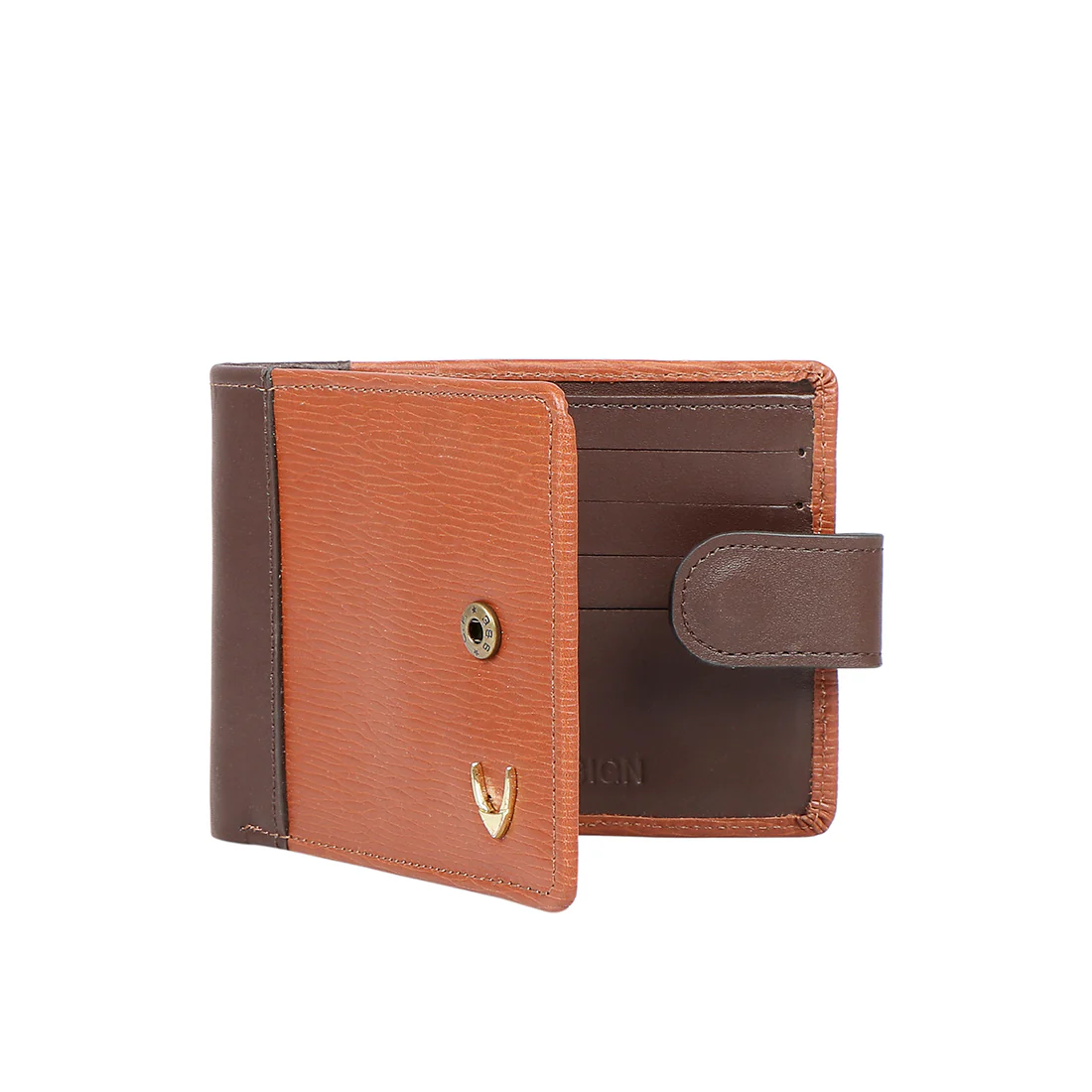 Ee 389-036 Tan Leather Bi-Fold Wallet - Image 2