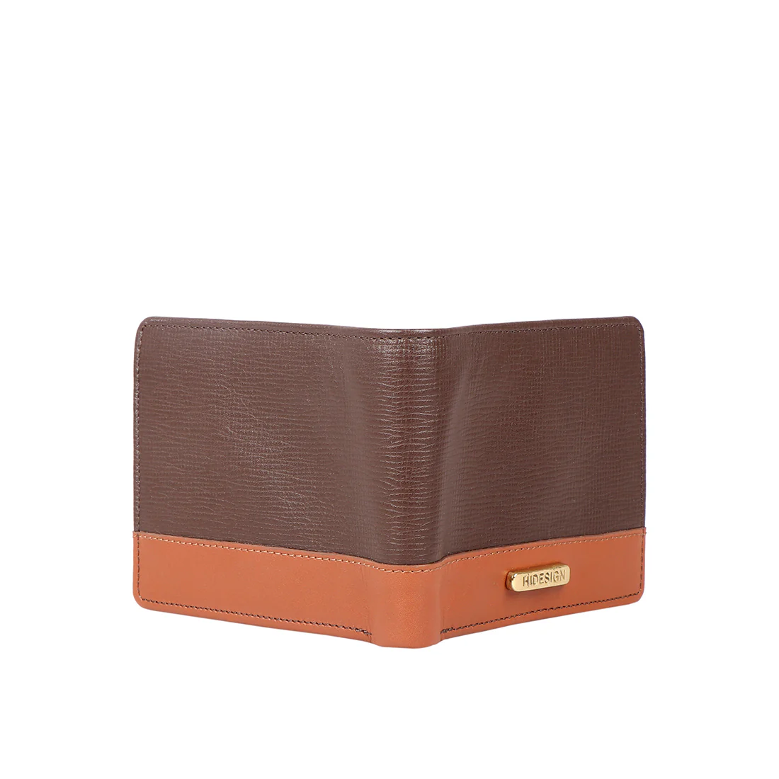 Ee 393-017  Brown Leather Bi-Fold Wallet - Image 4