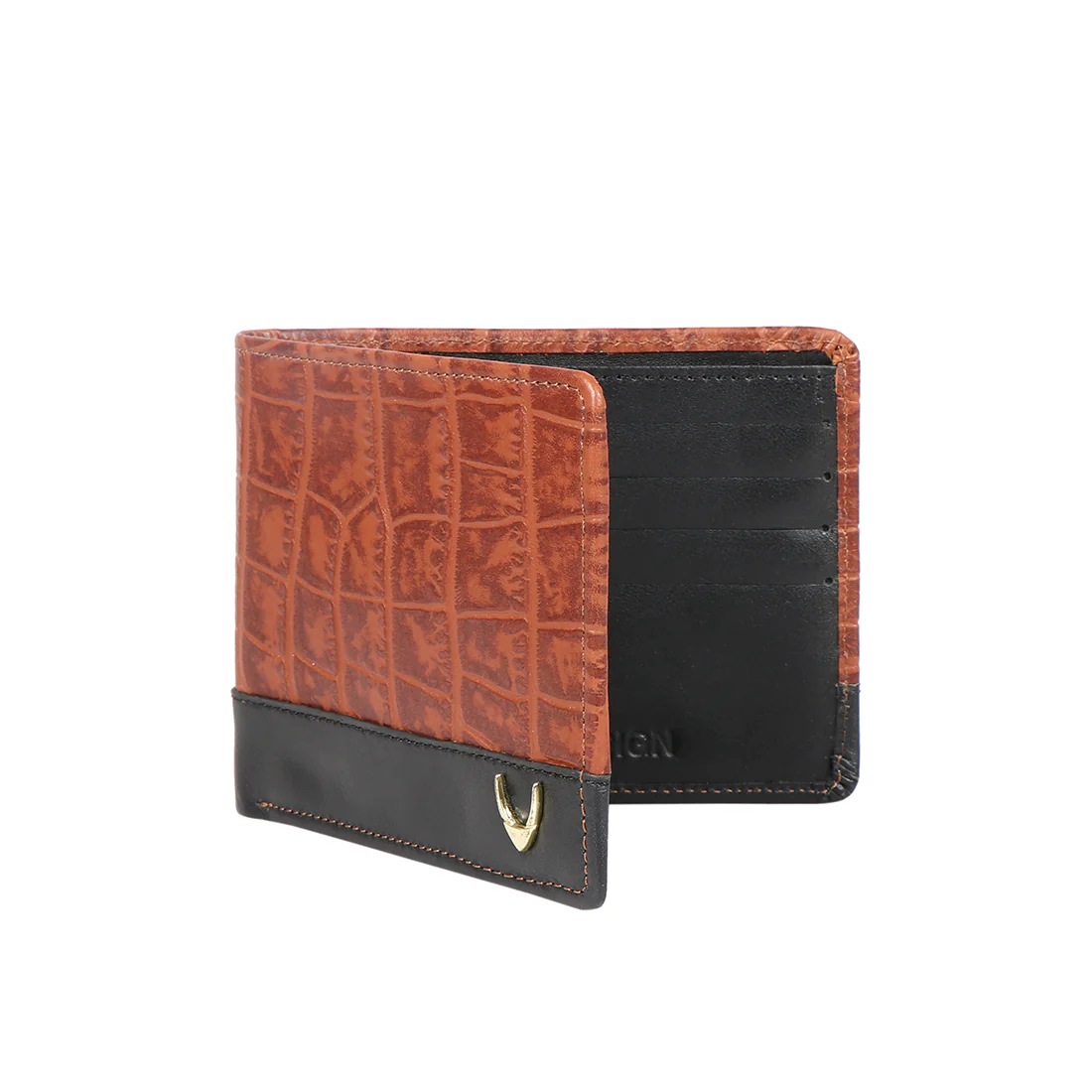 Ee 394-017  Tan Leather Bi-Fold Wallet - Image 2