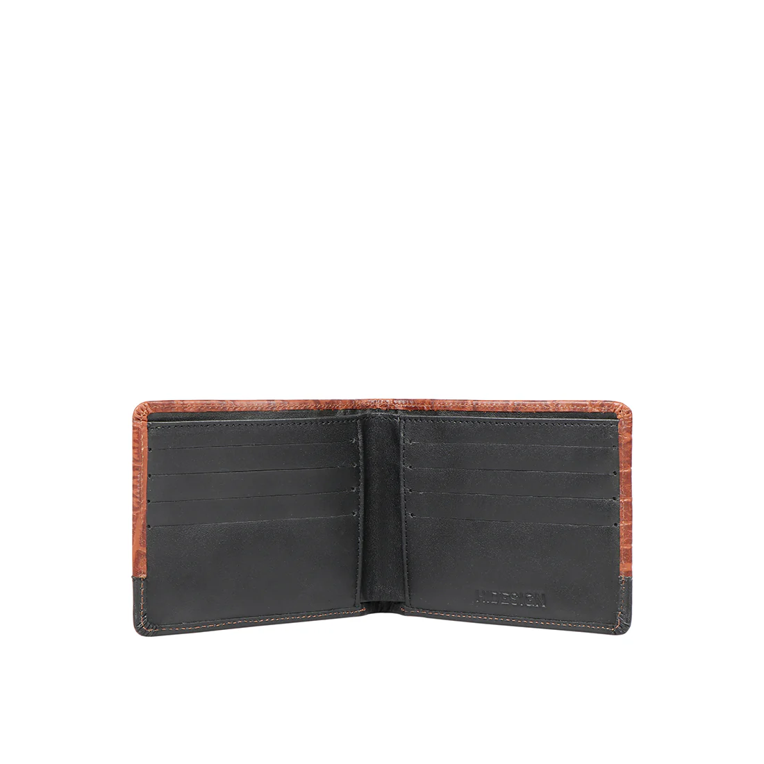Ee 394-017  Tan Leather Bi-Fold Wallet - Image 4