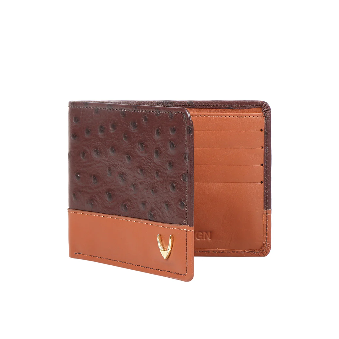Ee 394-036  Brown Leather Bi-Fold Wallet - Image 3