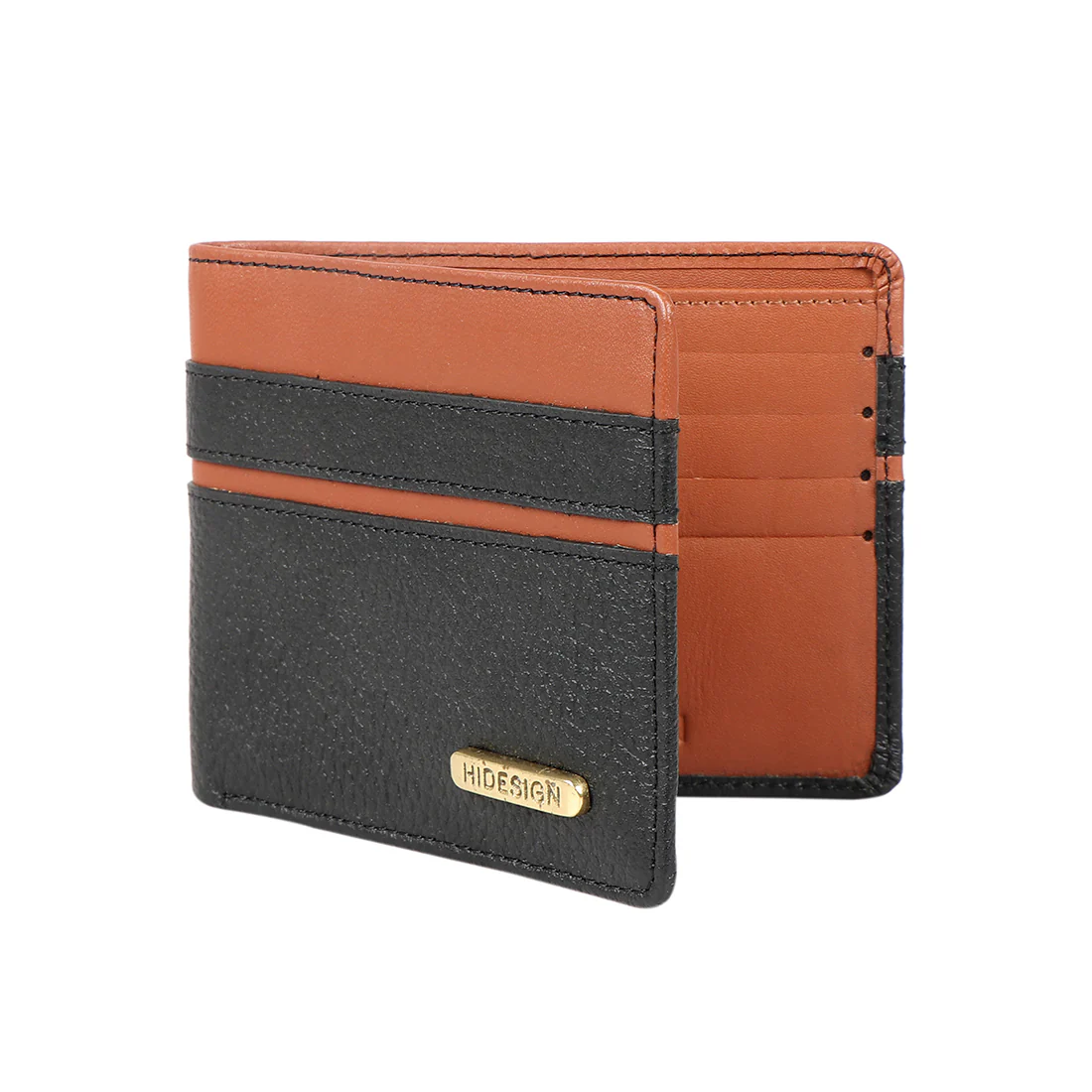 Ee 395-017 Black Leather Bi-Fold Wallet - Image 2