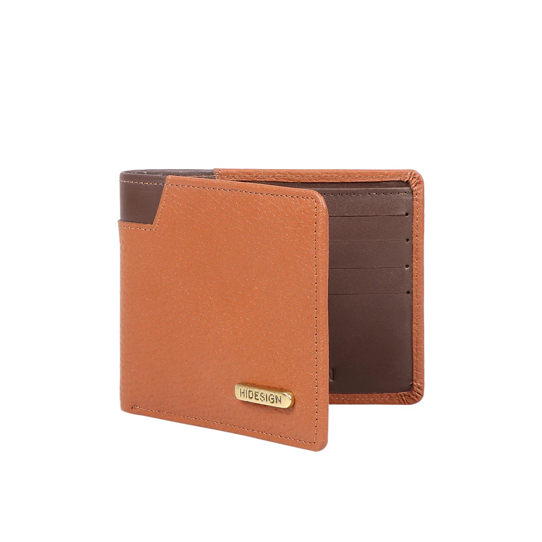 Ee 397-017 Tan Leather Bi-Fold Wallet - Image 2