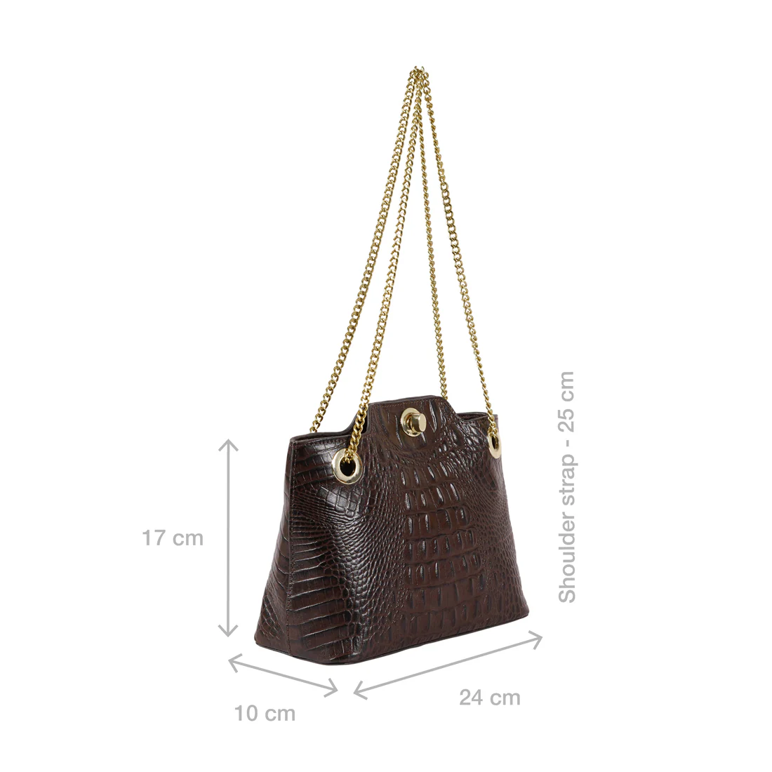 Ee Aliya 01 Brown Leather Tote Bag - Image 2