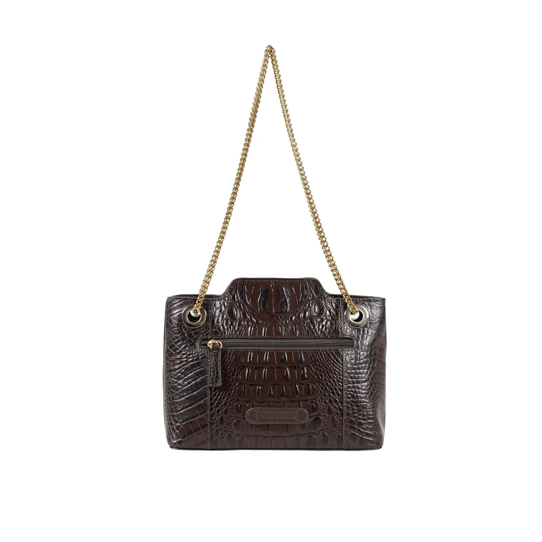 Ee Aliya 01 Brown Leather Tote Bag - Image 3