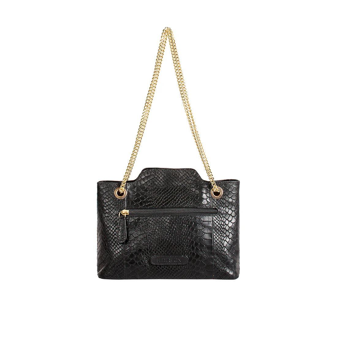 Ee Aliya 01 Black Leather Shoulder Bag - Image 3