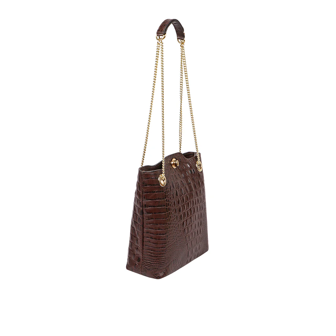 Ee Aliya 02 Brown Leather Tote Bag - Image 2