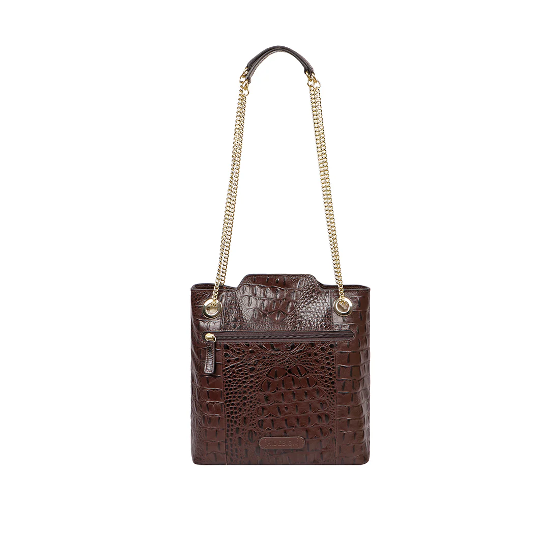 Ee Aliya 02 Brown Leather Tote Bag - Image 3