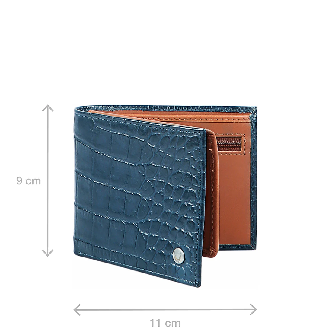 Ee Altair W1 Blue Leather Bi-Fold Wallet - Image 4