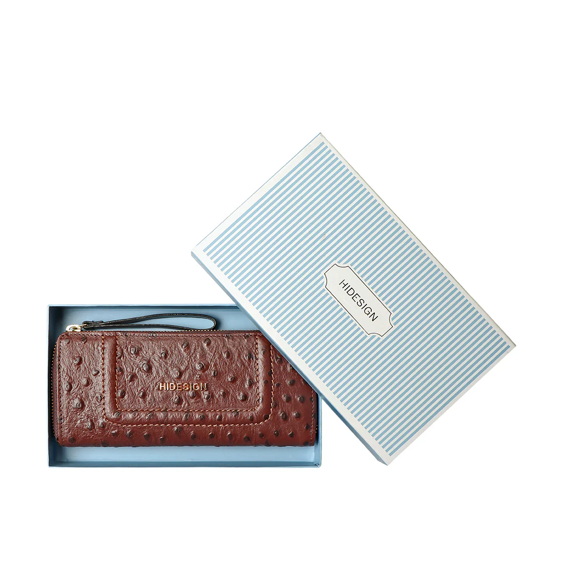 Ee Aspen W1-M Brown Leather Zip Around Wallet - Image 6