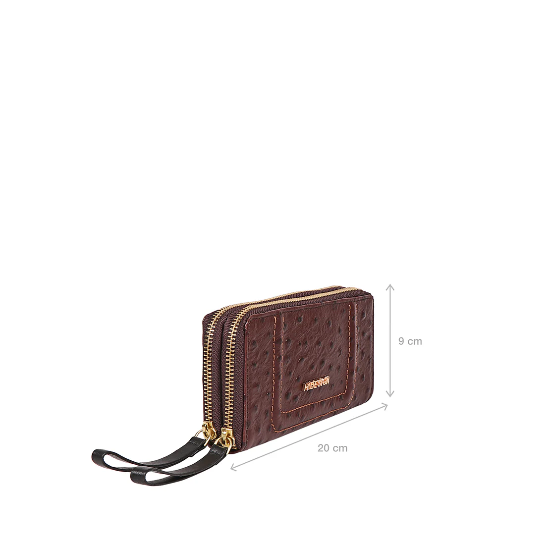 Ee Aspen W2-M Brown Leather Double Zip Around Wallet - Image 3