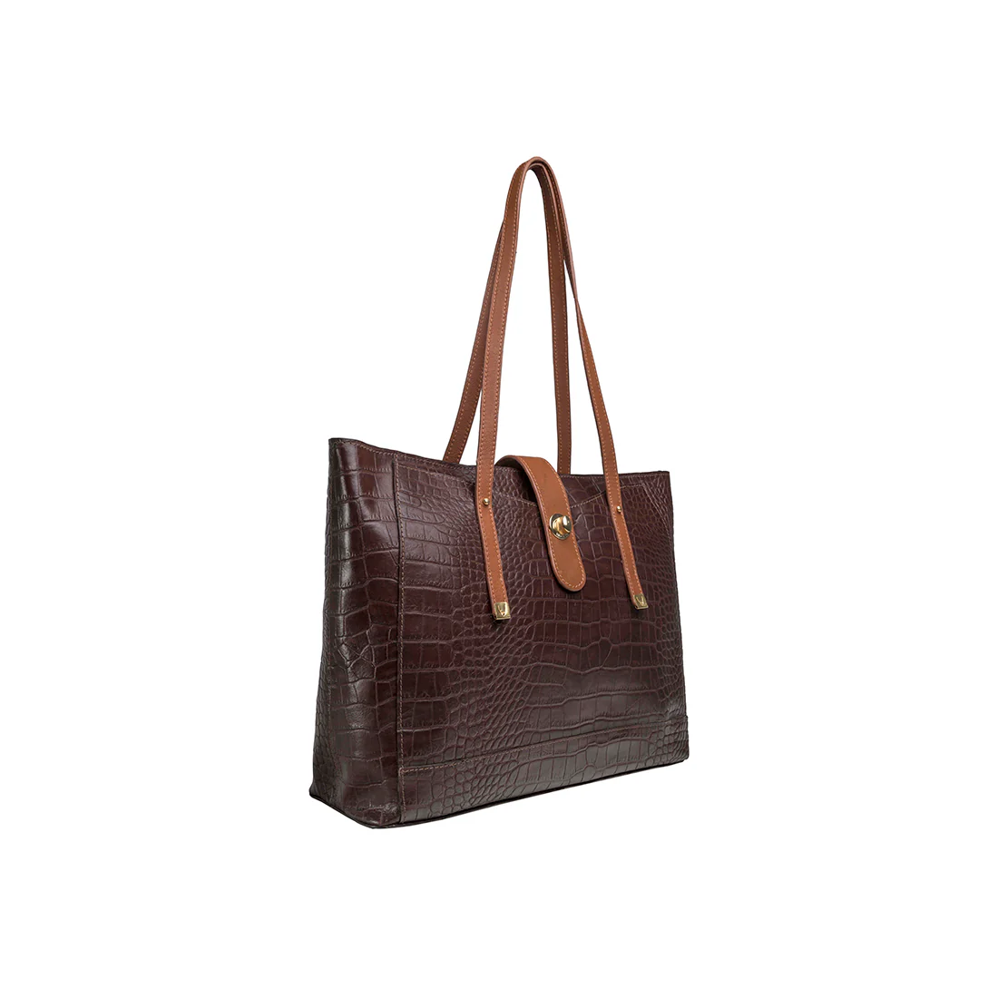 Ee Atria 01 Brown Leather Tote Bag - Image 2