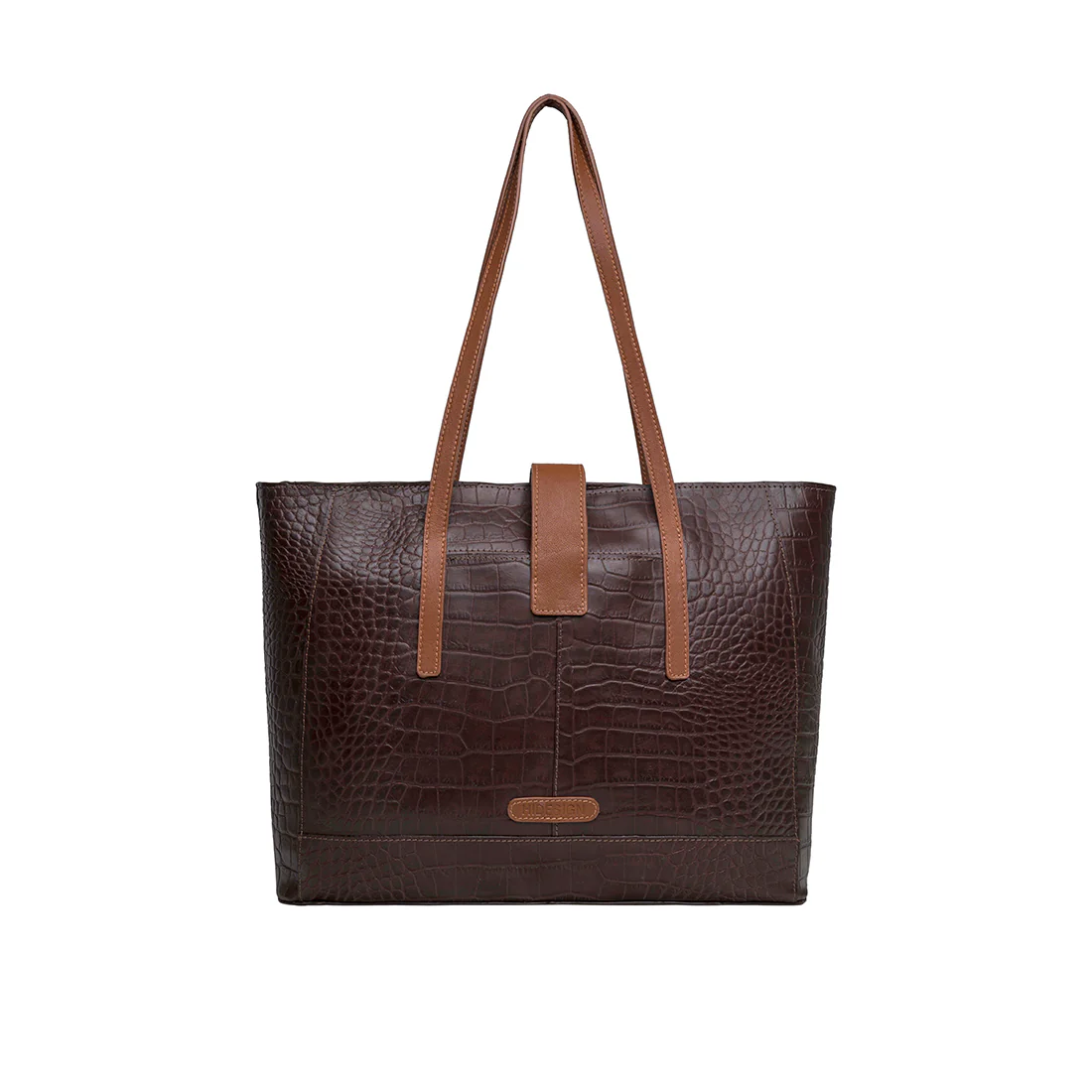 Ee Atria 01 Brown Leather Tote Bag - Image 3
