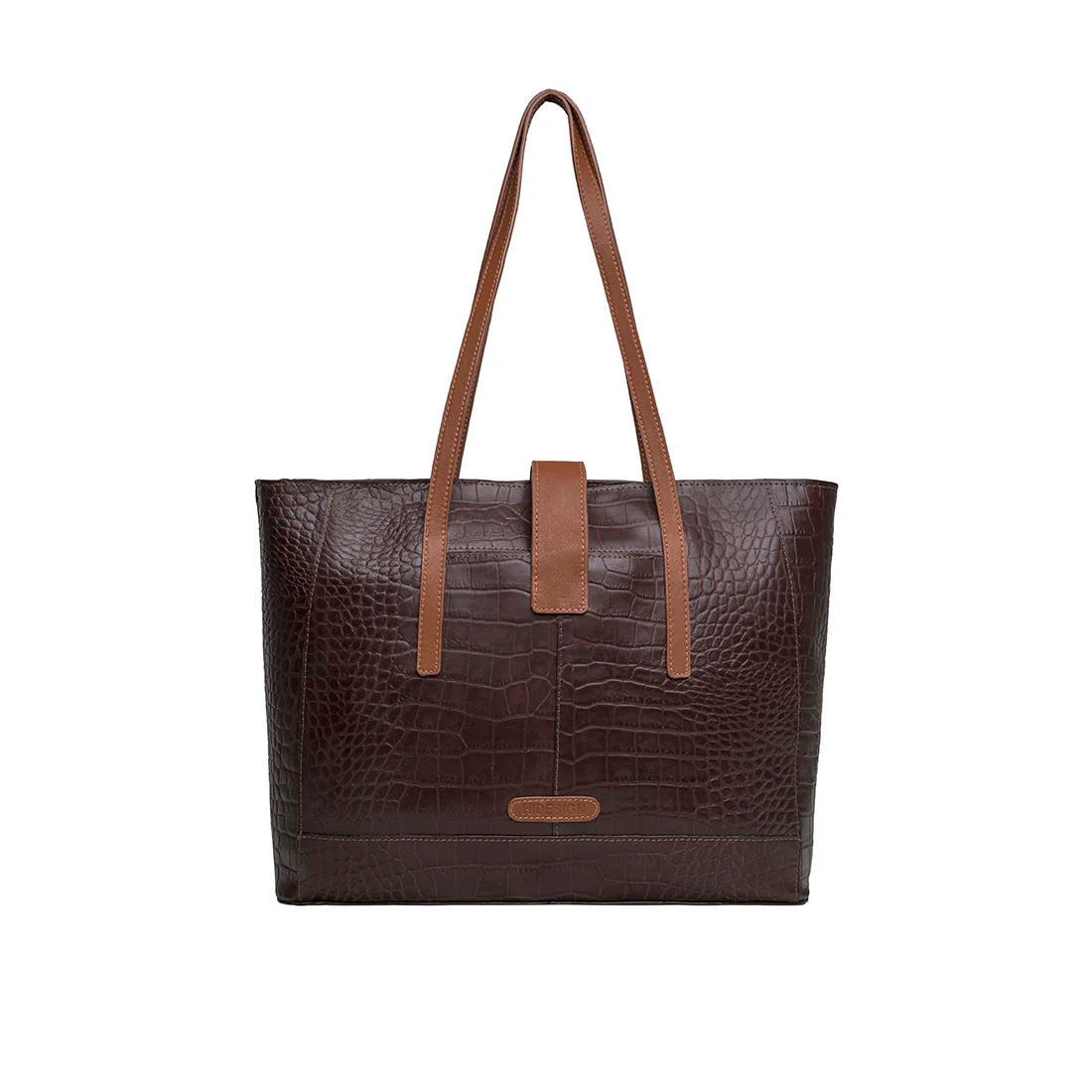 Ee Atria 01 Brown Leather Tote Bag - Image 3