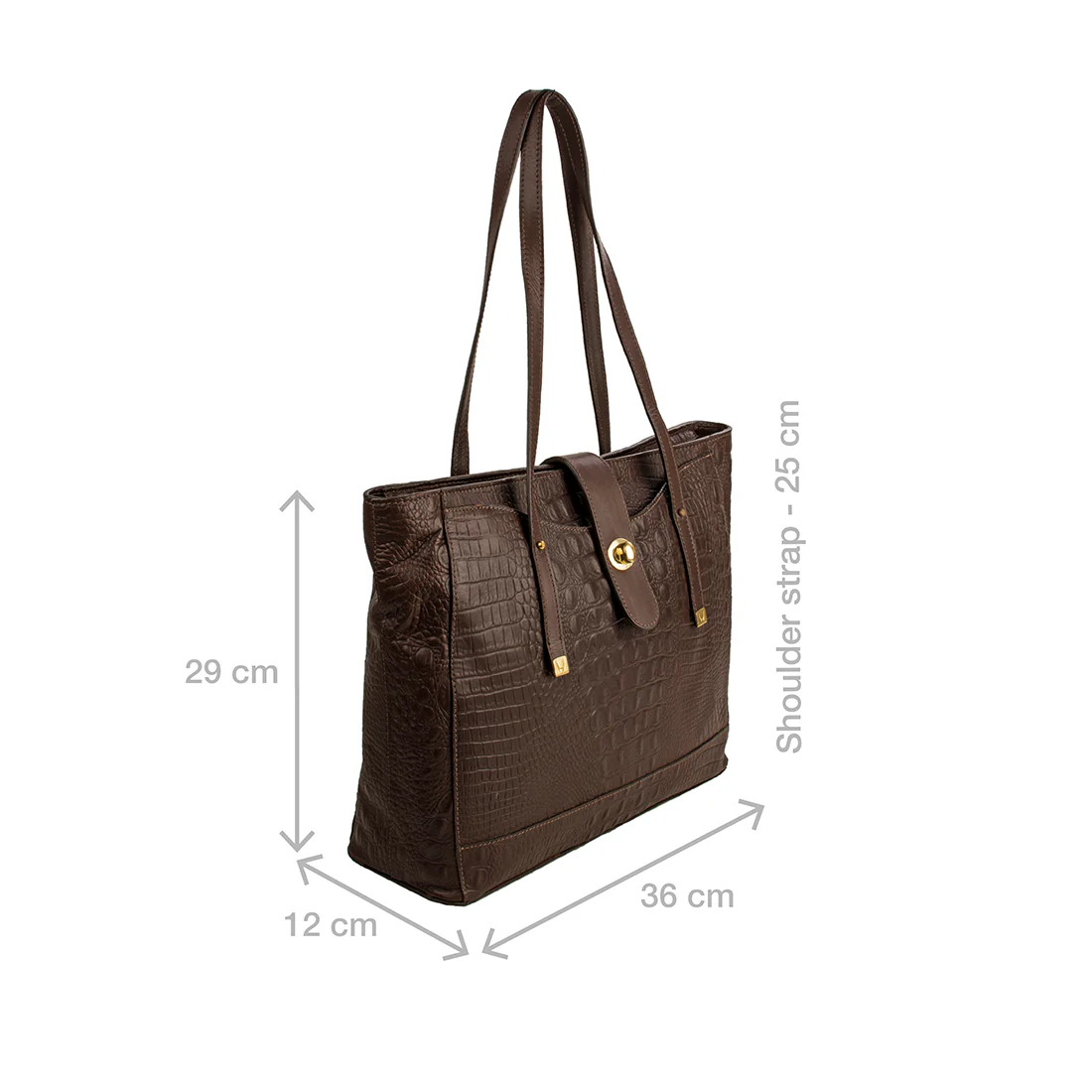 Ee Atria 01 Brown Leather Tote Bag - Image 3