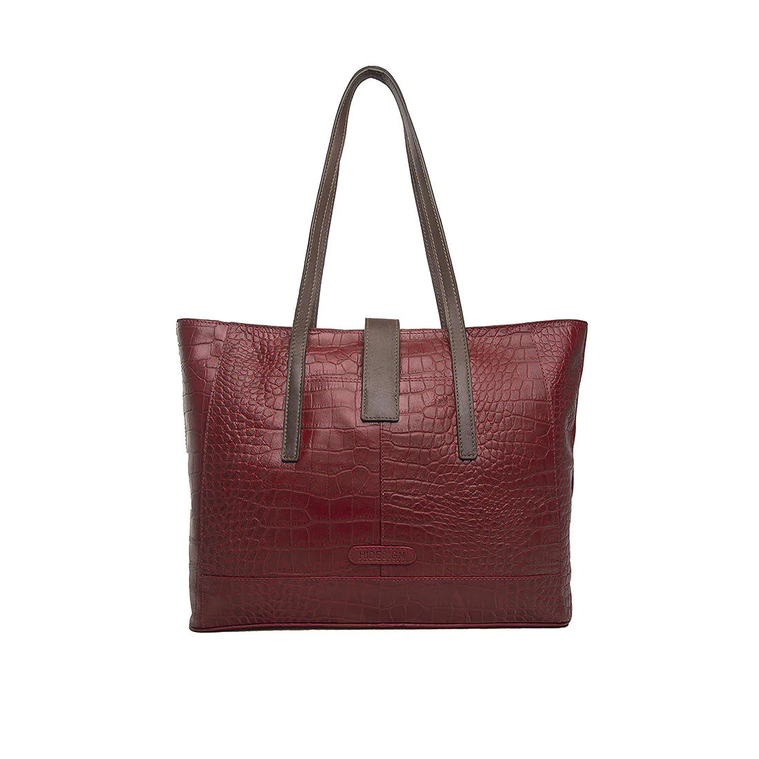 Ee Atria 01 Red Leather Tote Bag - Image 4