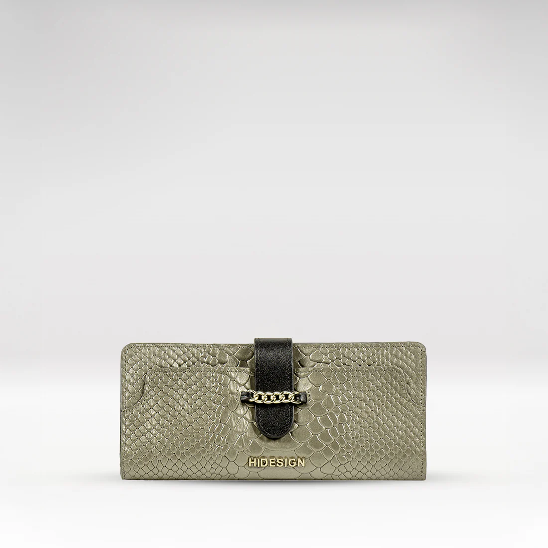 Ee Atria W1-M Grey Leather Bi-Fold Wallet