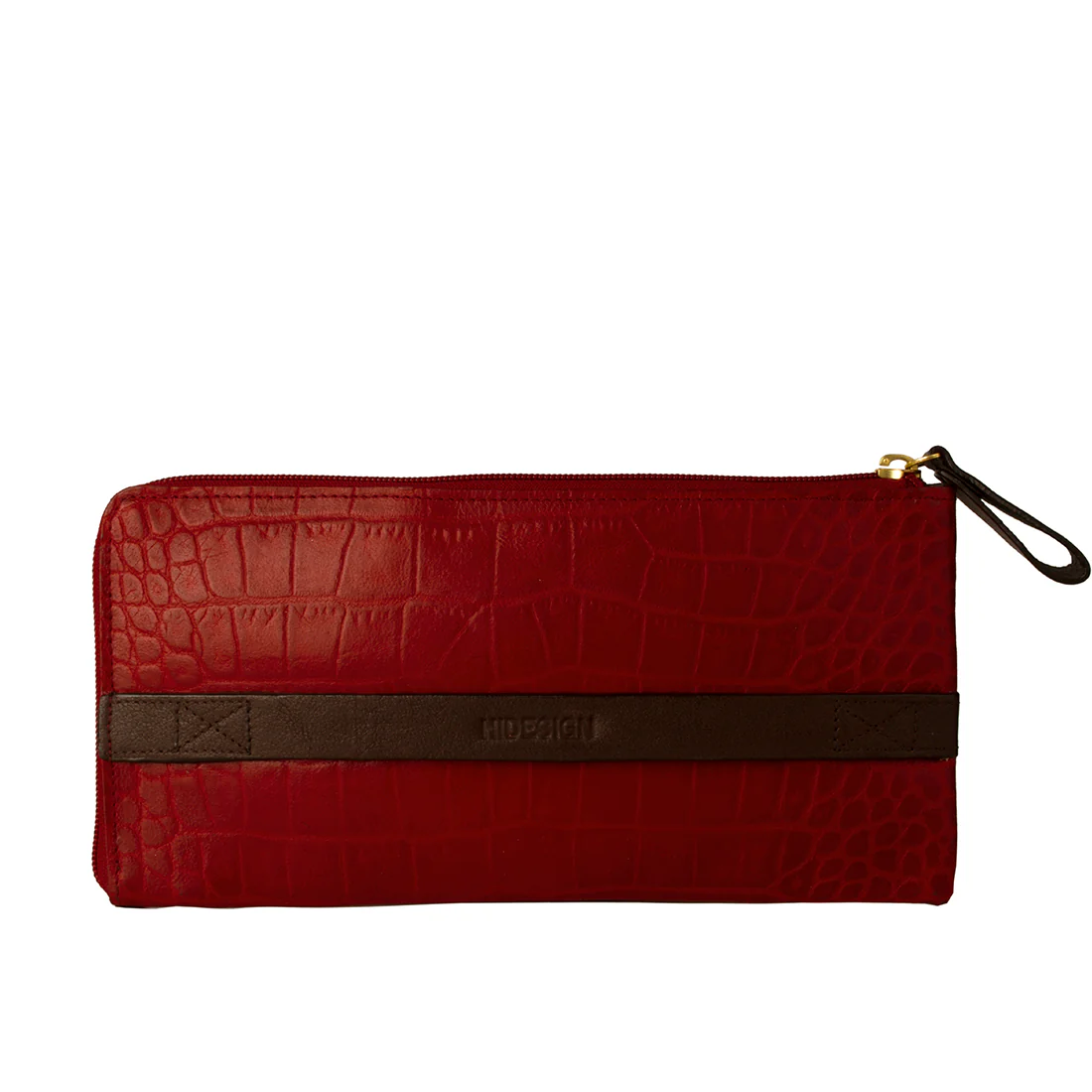 Ee Atria W2 Red Leather Zip Around Wallet - Image 3