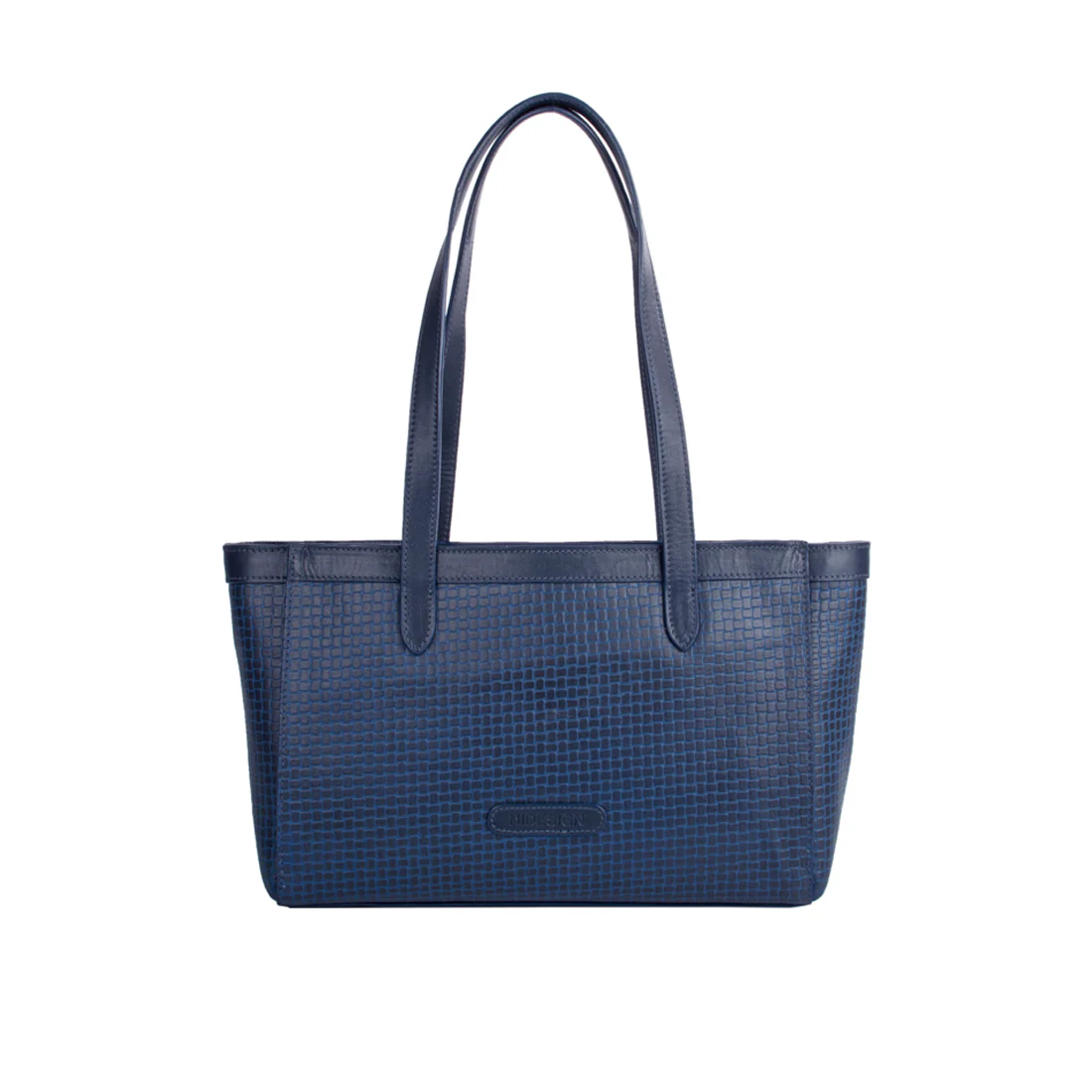 Ee Dubai 01 Blue Leather Tote Bag - Image 4