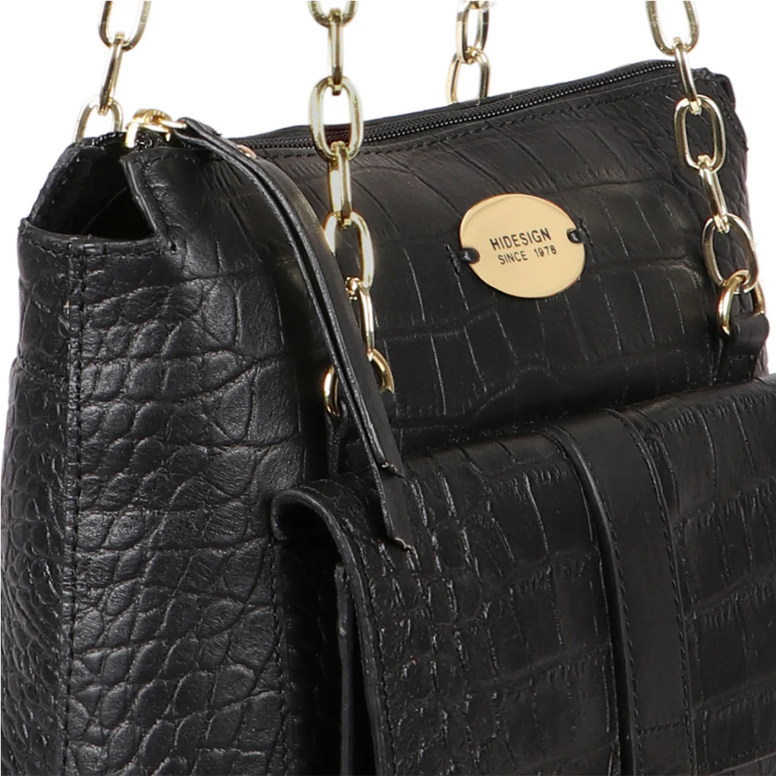 Ee Eliza 02 Black Leather Shoulder Bag - Image 4