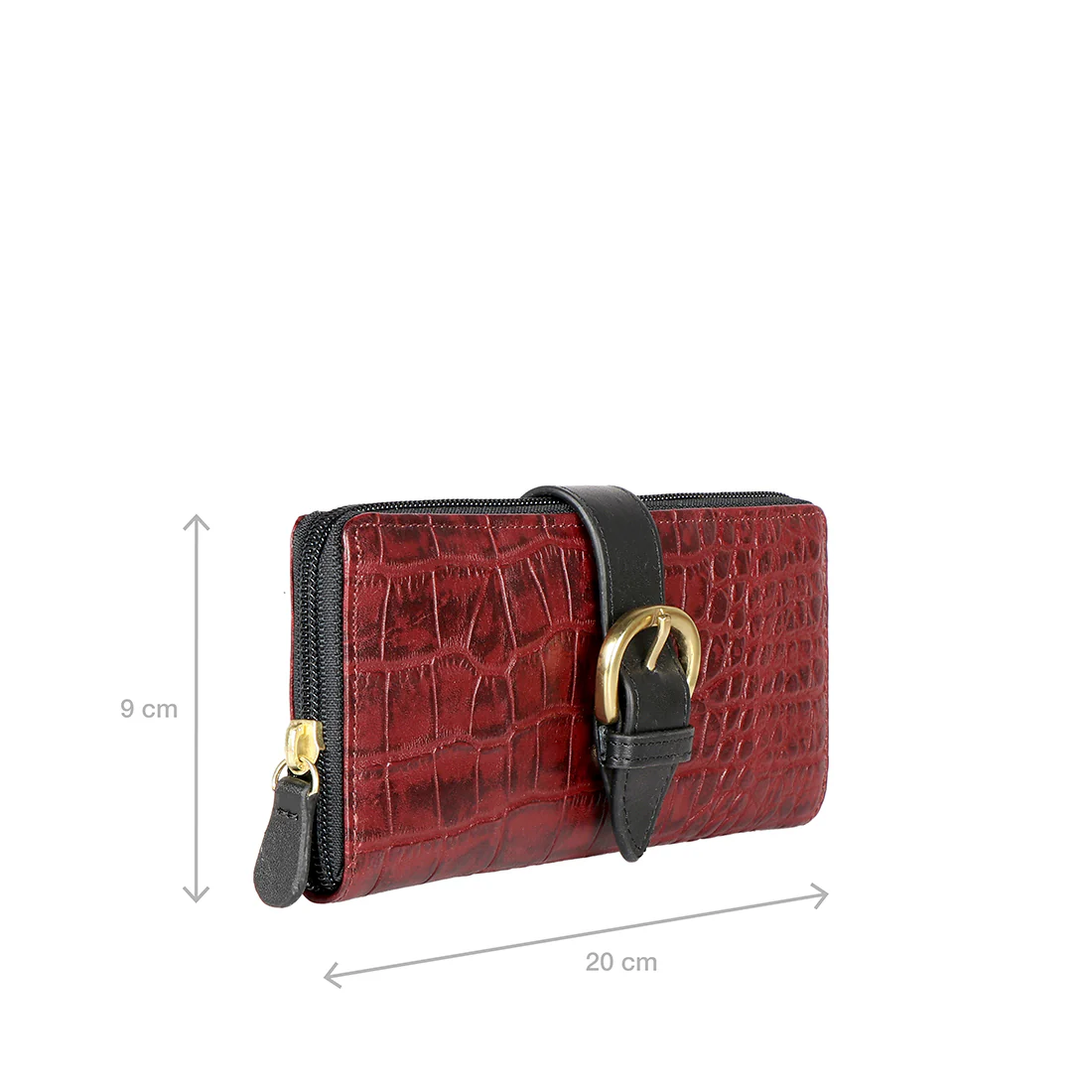Ee Eliza W1-M Red Leather Zip Around Wallet - Image 2