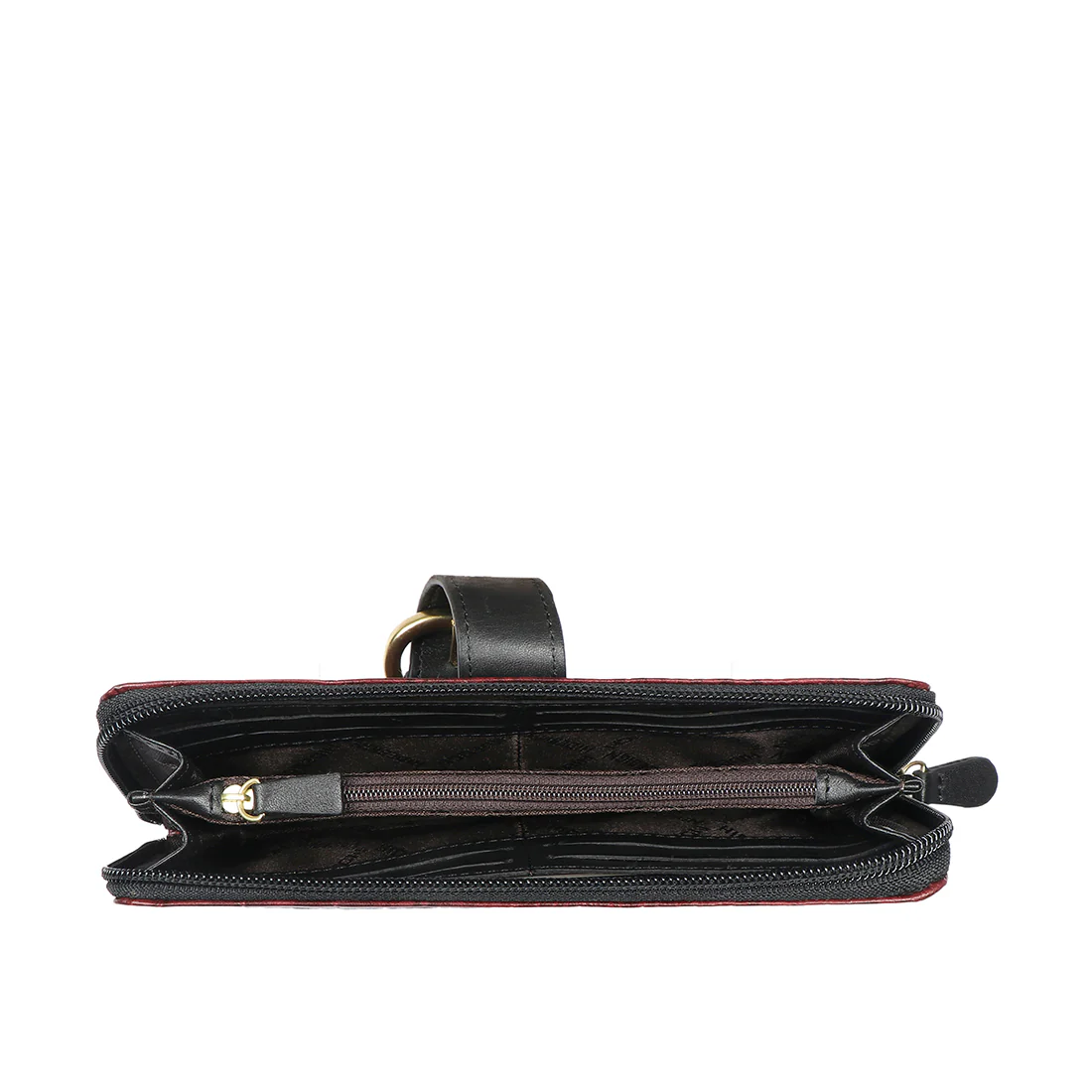 Ee Eliza W1-M Red Leather Zip Around Wallet - Image 4