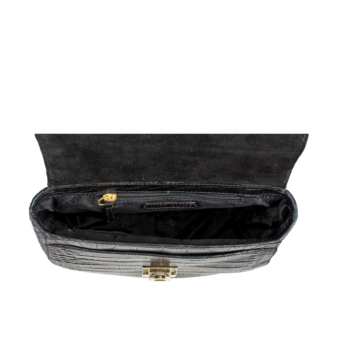 Ee Elsa Black Leather Satchel - Image 4
