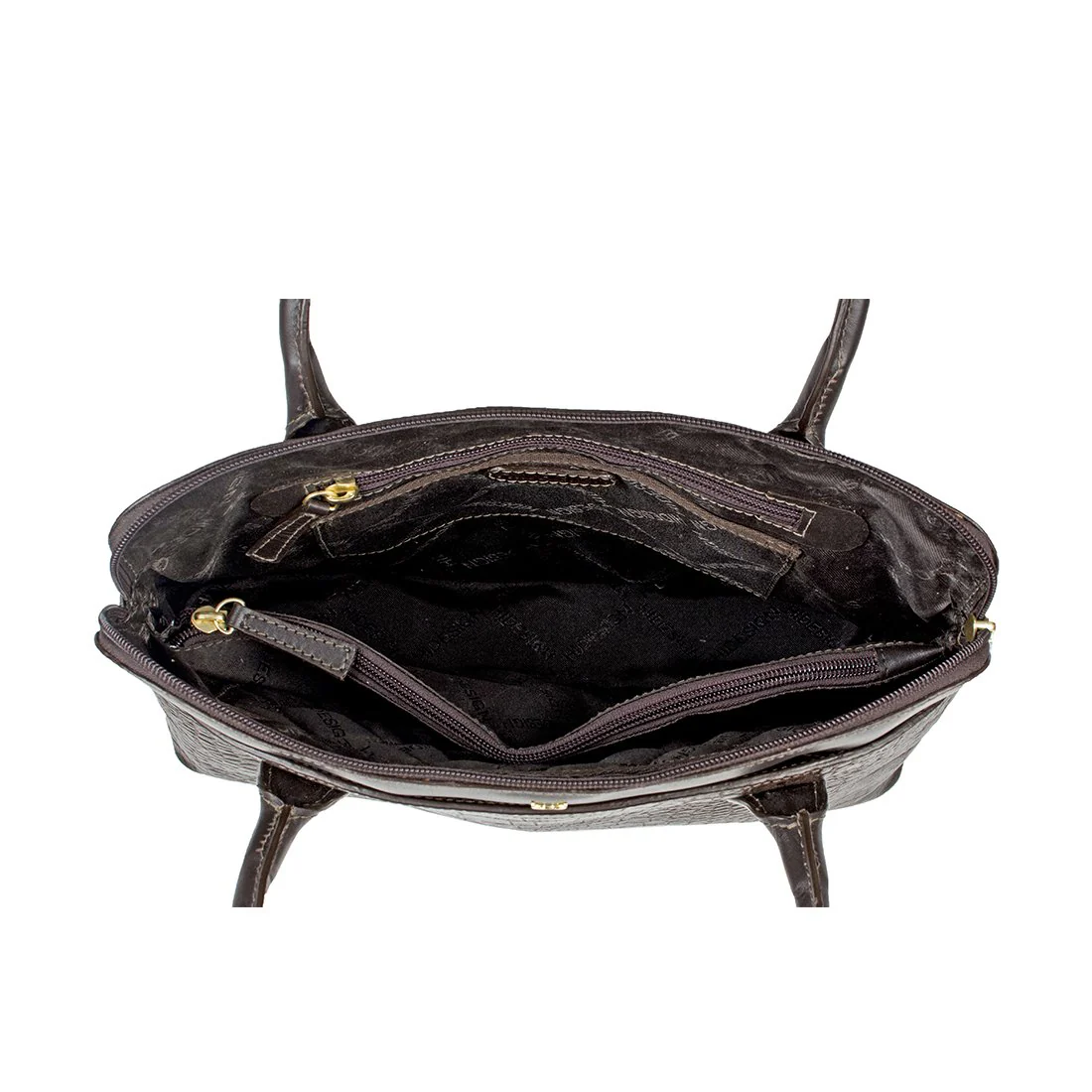 Ee Fabiola 02 Brown Leather Tote Bag - Image 5