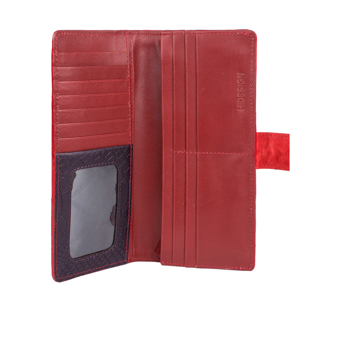 Ee Frieda W1  Purple Leather Bi-Fold Wallet - Image 5