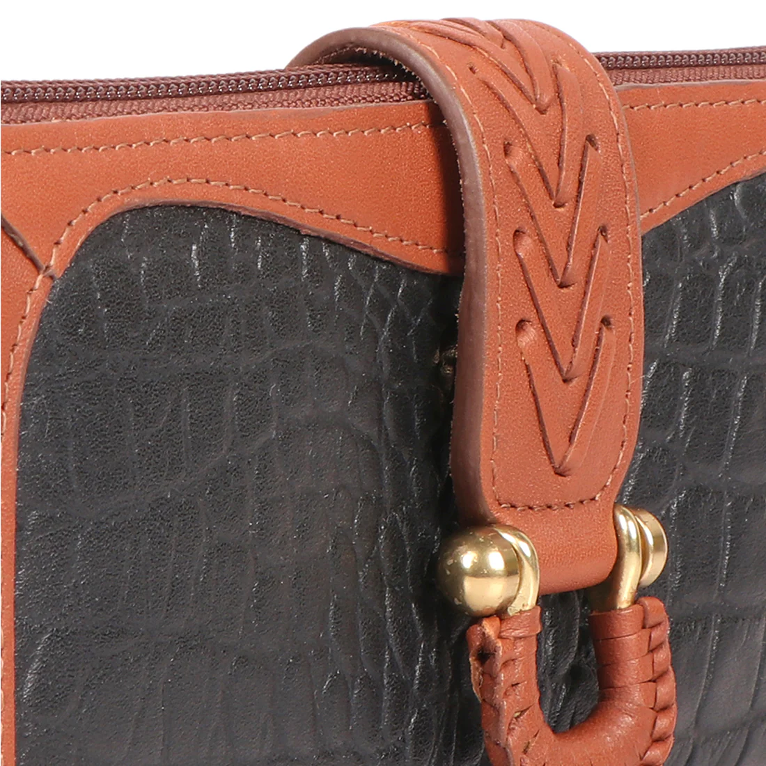 Ee Frieda W2-M Black Leather Zip Around Wallet - Image 4