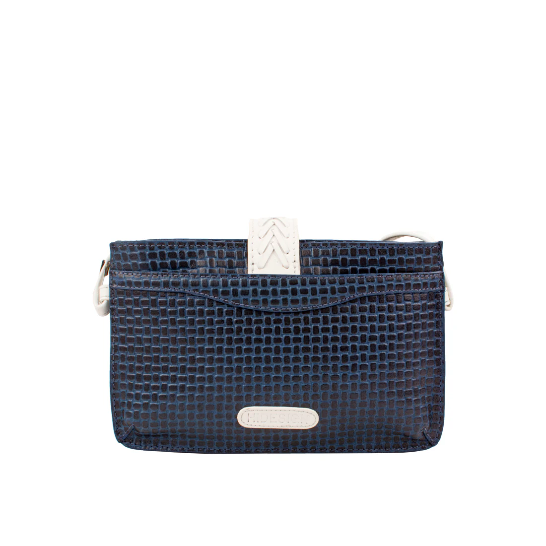 Ee Frieda W3  Blue Leather Sling Wallet - Image 3