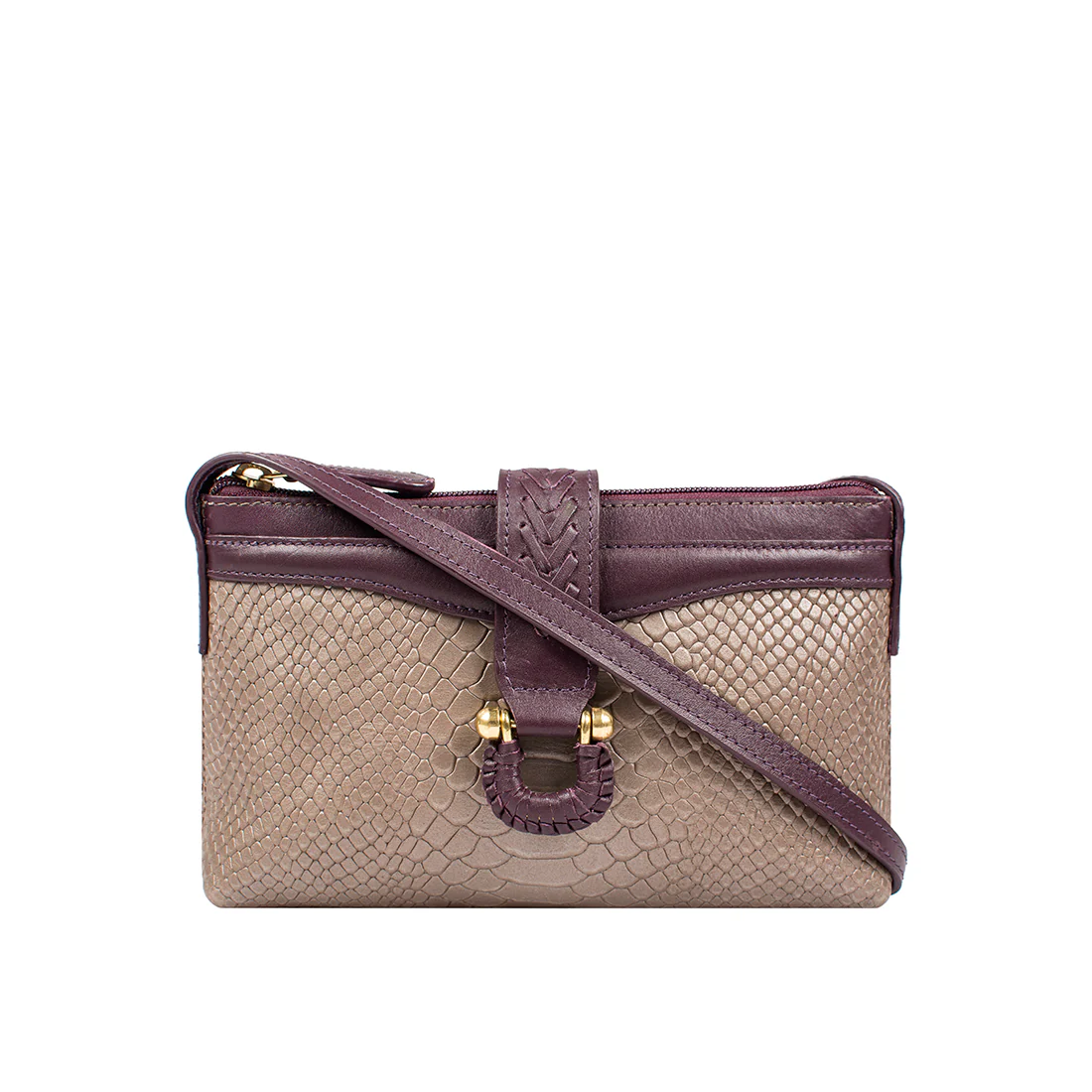 Ee Frieda W4 Violet Leather Sling Wallet