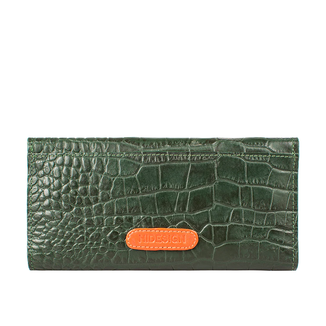 Ee Harper W1  Green Leather Trifold Wallet - Image 3