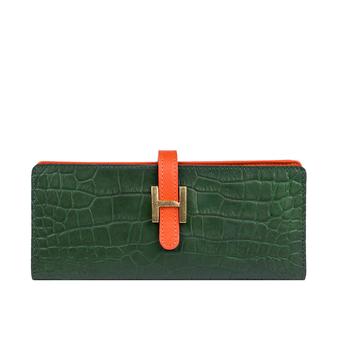 Ee Harper W2 Green Leather Bi-Fold Wallet - Image 2