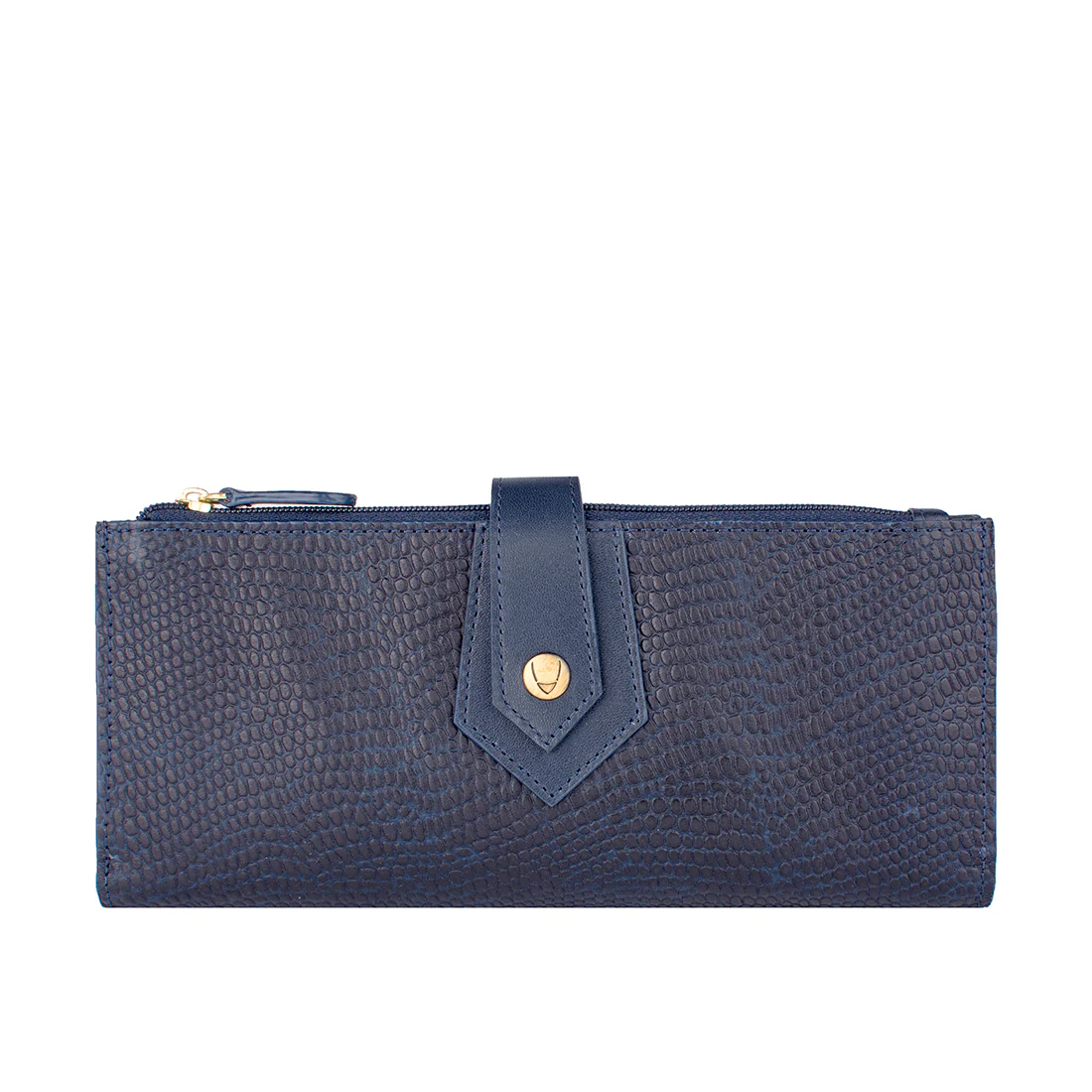 Ee Hong Kong W1 Blue Leather Bi-Fold Wallet
