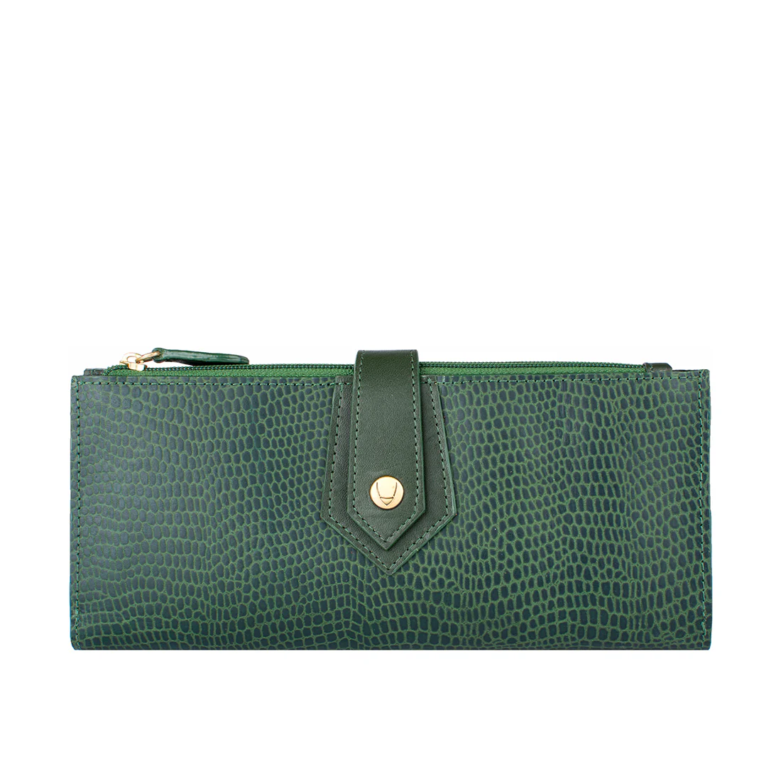 Ee Hong Kong W1 Green Leather Bi-Fold Wallet