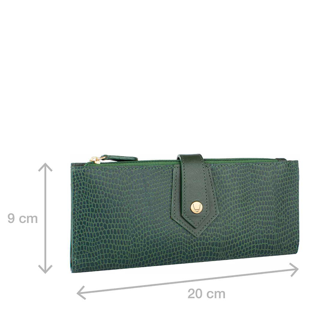 Ee Hong Kong W1 Green Leather Bi-Fold Wallet - Image 2