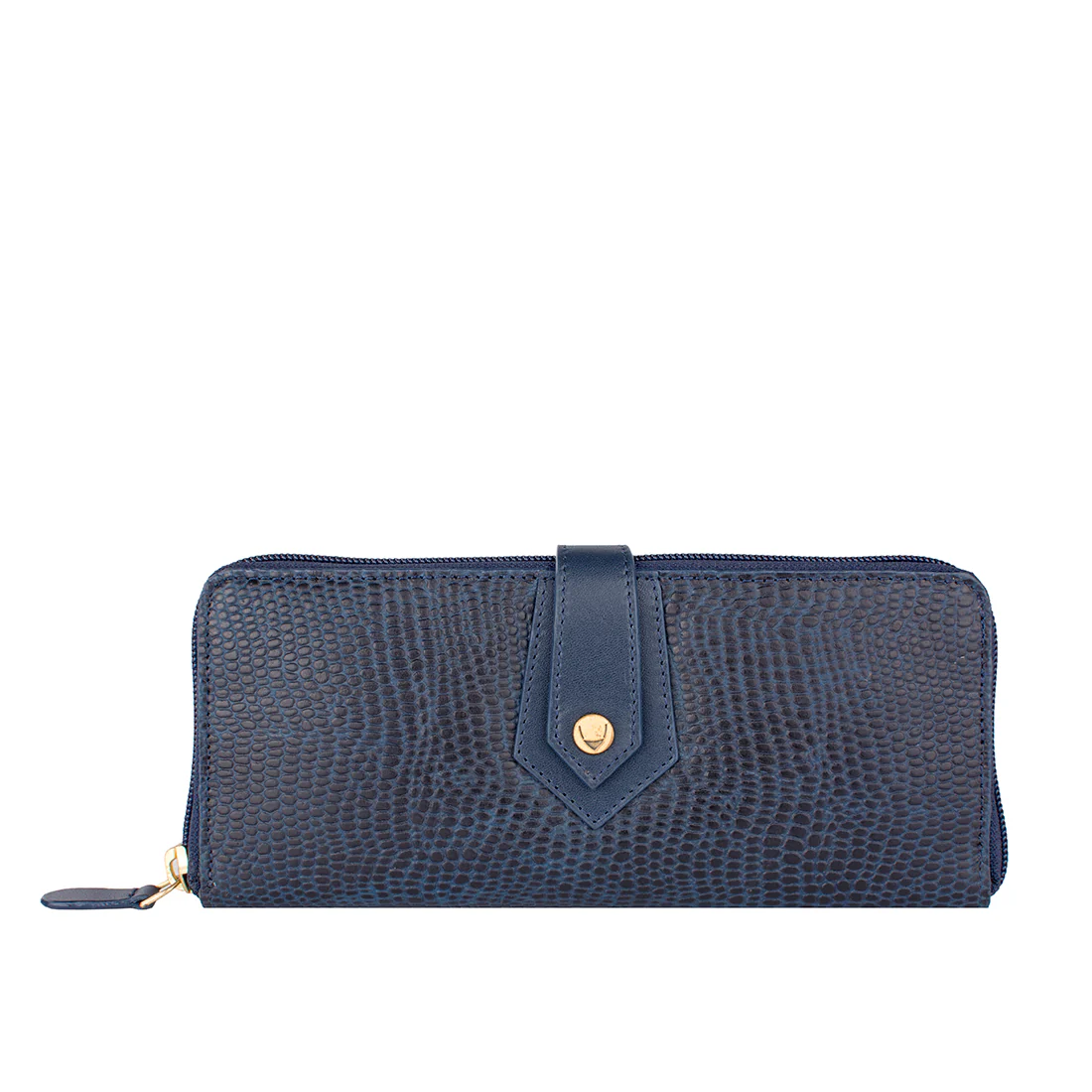 Ee Hong Kong W2 Blue Leather Zip Around Wallet - Image 2
