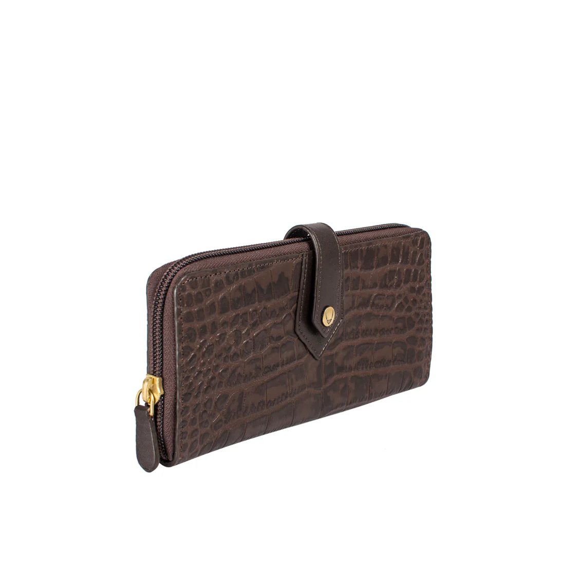 Ee Hong Kong W2 Brown Leather Zip Around Wallet - Image 2