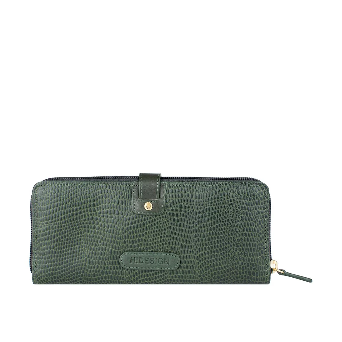 Ee Hong Kong W2 Green Leather Zip Around Wallet - Image 3