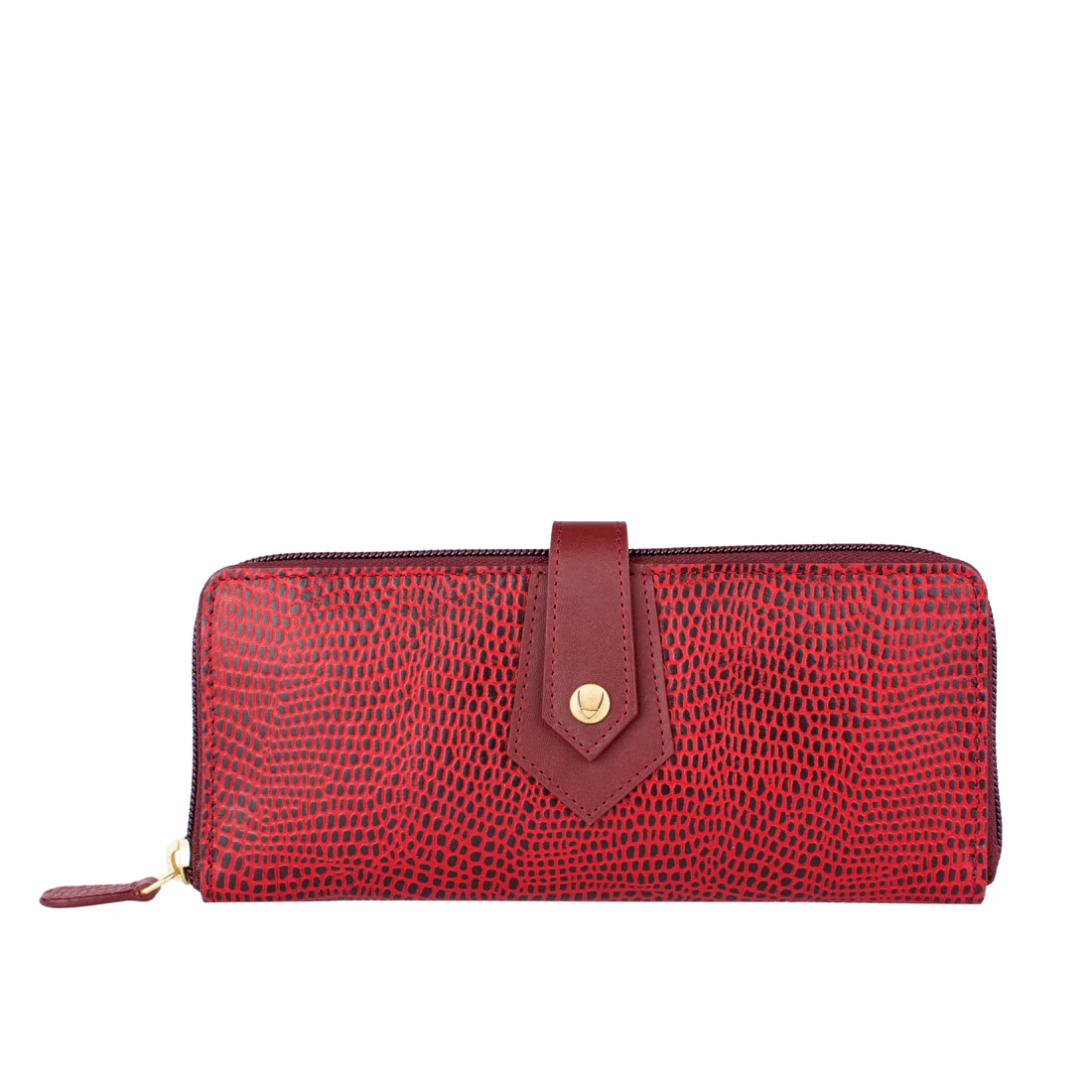 Ee Hong Kong W2 Marsala Leather Zip Around Wallet - Image 2